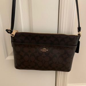 Large Coach Brown Crossbody in Perfect Condition!!